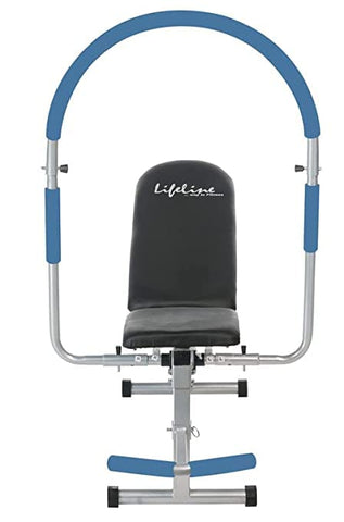 Lifeline Fitness HG-002 Multi Home Gym Combo with LB-301 AB Care Bench for Home Gym, 72kg Weight Stack