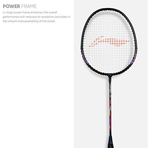 Image of Li-Ning Lockdown Aluminum Badminton Kit (2 x Li-Ning Rackets & 6 x Nylon Shuttlecocks), Black/Pink