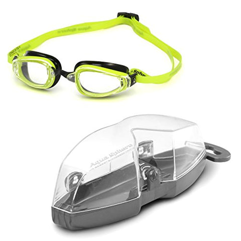 Image of MP Michael Phelps K180 Goggle Clear Lens Yellow/Black