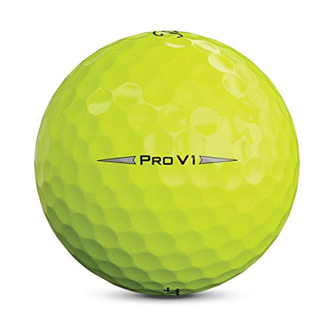 Image of Titleist 2019 Pro V1 Golf Balls | Yellow Golf (One Dozen)