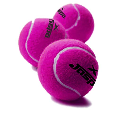 jaspo Rubber Cricket Tennis Ball, Size 6.5cm (Pink)