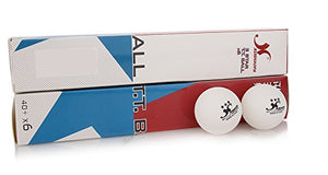 GKI Xushaofa Plastic 3 Star Table Tennis Ball (White, 40+) -Pack of 12