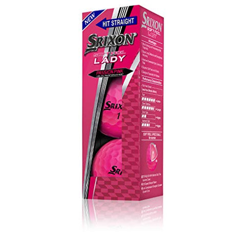 Image of Srixon Soft Feel Lady Golf Balls, Passion Pink (One Dozen)