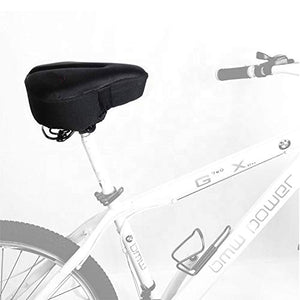 Uniavo Waterproof Classic U12 Silica Gel and High-density Foam Bicycle Seat Cover for Wide Seats (Black)