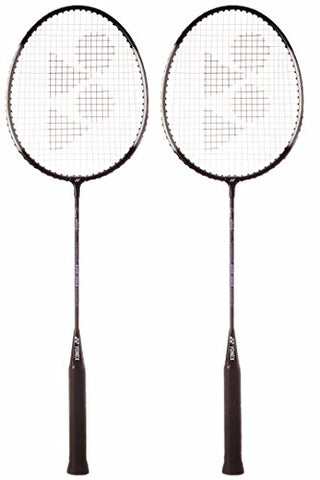 Image of YONEX GR 303 Saina Nehwal Special Edition Aluminium Badminton Racquet (Set of 2) Black.
