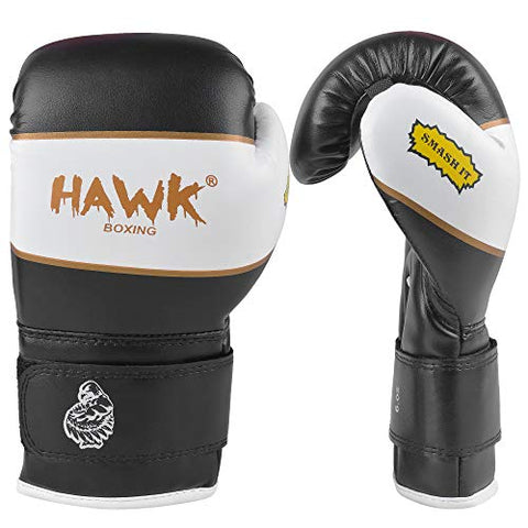 Image of Hawk Sports Kids Boxing Gloves for Kids Children Youth Punching Bag Kickboxing Muay Thai Mitts MMA Training Sparring Gloves (Black, 4 oz)