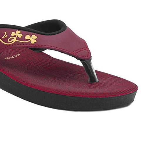 Image of Asian PF-204 girls shoes for women | ladies chappal for women stylish | New fashion latest design flat heels slippers for women | Perfect for daily wear walking uk-6
