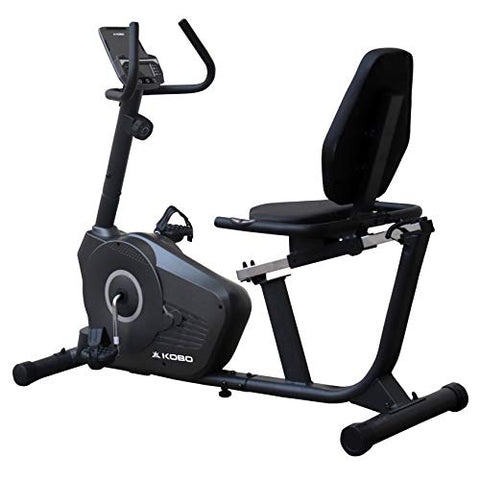 Image of Kobo RB-1 Magnetic Recumbent Exercise Bike for Fitness with Adjustable Seatmagnetic Resistancehand Pulse and Monitor LCD Display (Imported)
