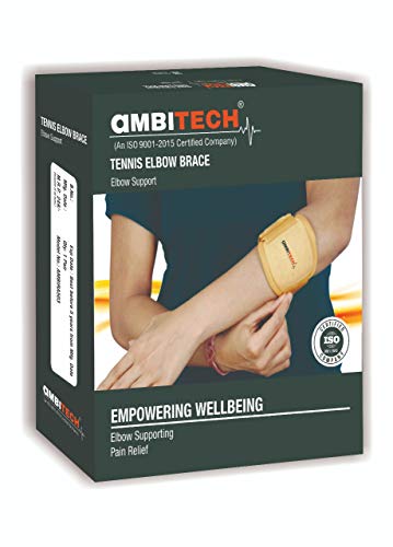 AmbiTech Tennis Elbow Brace (Pain Relief,Forearm,Elbow) - Universal