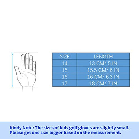 Image of PGM Kids Youth Junior Toddler Boys Girls Golf Gloves Microfiber Synthetic Gloves for Left Hand Right Hand Golf Gloves Extra Value 1 Pair White Pink Age 2-10 (White, Large (#16))