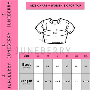 JUNEBERRY Women's Cotton Half Sleeve Crop T-Shirt(JB_TSH_117_BLKYLWWHT_L_Black_Large)