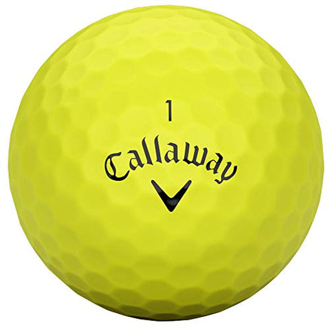 Image of Callaway Golf 2020 SuperHot Bold Matte Golf Balls (Yellow)