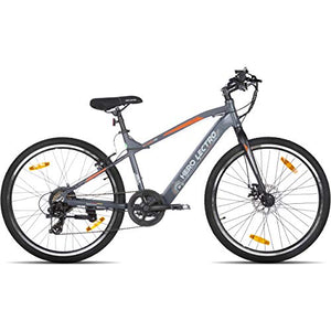Lectro Unisex 7S Speed Clix 26T Electric Cycle (16", Dark Grey & Black, 26 x 1.90", 26" x 2.125")