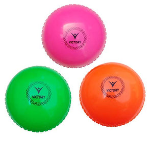 Victory Synthetic Cricket Wind Balls (Multicolour, Standard) Pack of 3,