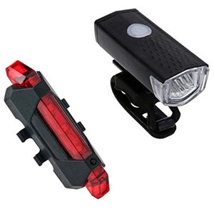 Gadget Deals Combo of Rechargeable Head Cycle Light and Cycle Tail Light Cycle Light led for Bicycle