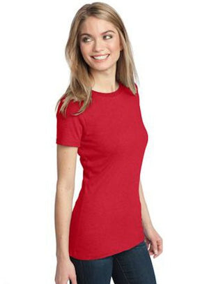 District Made Women's Perfect Weight Crew Tee XS Classic Red