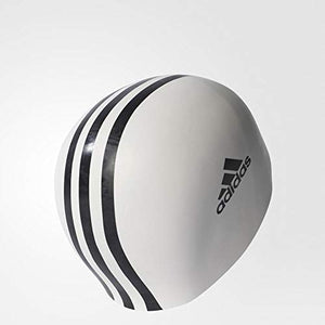 adidas SIL 3STR Swim Cap (White)