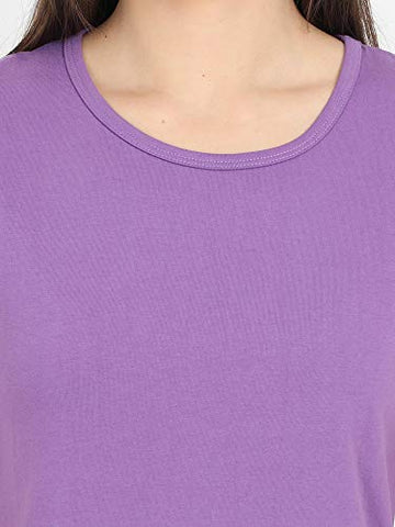 Image of Woodwose Organic Clothing Women's Organic Cotton T-Shirt (OCWTSLI01-M_Lilac_M)