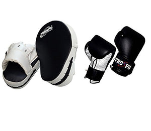 Prospo Focus Pad Curved With Boxing Gloves