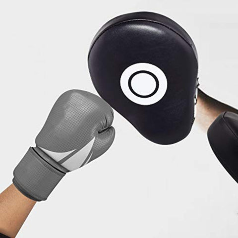 Image of TLBTEK 2PCS Black Curved Punching Mitts Boxing Pads Hand Target Boxing Pads Gloves Training Focus Pads Kickboxing Muay Thai MMA Martial Art UFC Punch Mitts for Kids,Men & Women