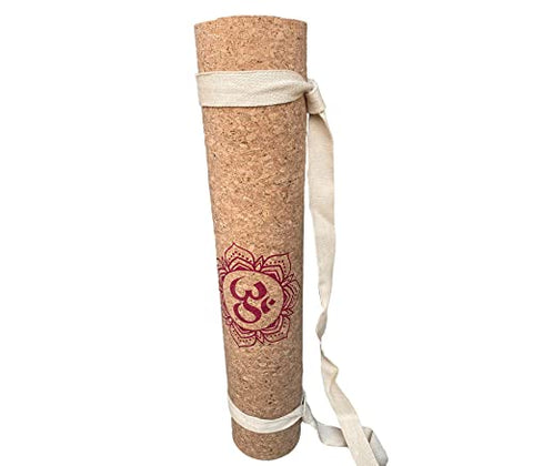 Image of The Yogis™️ Cork Yoga Mat for Men and Women [[ 5mm ]] Free Yoga Mat Belt