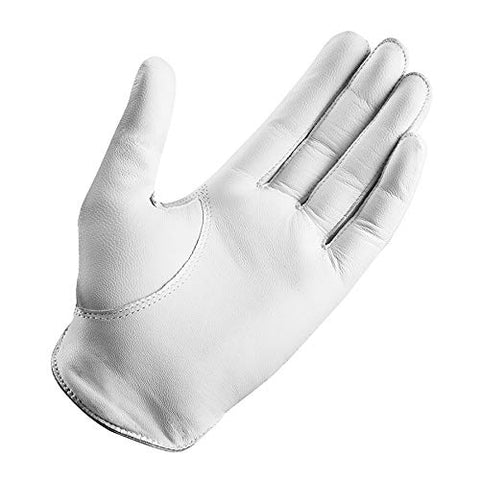 Image of TaylorMade 2019 Kalea Women's Golf Glove, White/Gray, Worn on Left Hand, Large