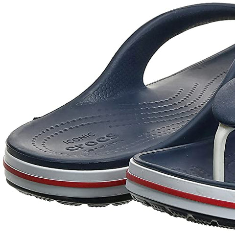 crocs Unisex Adult Bayaband Flip Navy/Pepper Slipper-4 Men/ UK