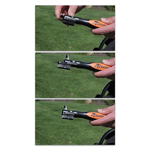 Image of Frogger Golf Brush Head and Groove Cleaner Replacement for BrushPro (Bronze & Nylon Brush)