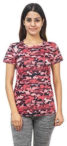 Image of URBAN CIRCUS Women's T-Shirt (029_t-shirt_pink camos--m_Pink_Medium)