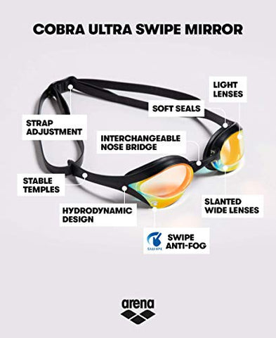 Image of Arena 002507 Other Cobra Ultra Swipe Racing GogglesOthers (Yellow Copper Gold)