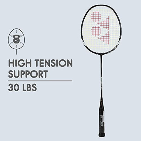 Image of Yonex Graphite Badminton Racquet Muscle Power 29LT Black Grey (G4, 85-89.9 grams, 30 lbs Tension,Set of 1)