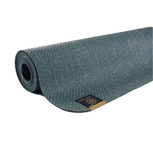 Ida Yog Eco-Friendly Yoga Mat Sturdy Top Layer, Anti-Slip, Right Thickness (4 Millimetres, Green) Bhoomi Practice Foliage