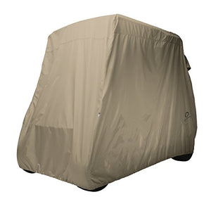 Classic Accessories Fairway Golf Cart Cover, Khaki, Short Roof