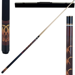 Trademark Global Games Fantasy Dragon Billiard Hardwood Pool Cue with Case, 591.47 Ml