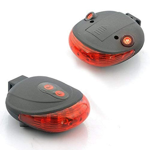 Image of Inditradition Combo of Bicycle Bike Front Headlight (Rechargeable) & Laser LED Rear Tail Light (Battery) (Pack of 2)