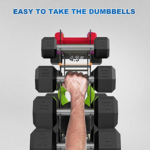 JX FITNESS 2 Tier Dumbbell Rack Stand, Steel Weight Rack for Home Gym Dumbbell Storage, Rack Only, (500LBS Weight Capacity, 20.50 x 8.50 x 27.00 inches)