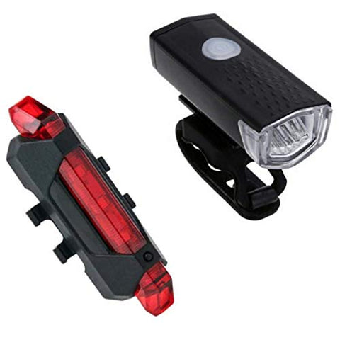 Image of AFPIN Combo of Rechargeable Head Cycle Light and Cycle Tail Light Cycle Light for Bicycle