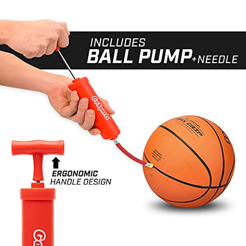 GoSports 7" Mini Basketball 3 Pack with Premium Pump - Perfect for Mini Hoops or Training