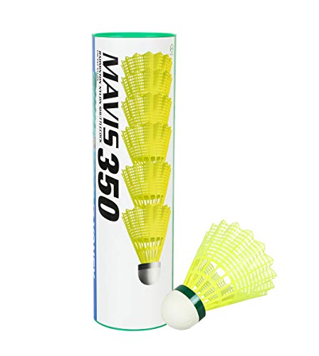 Yonex Voltric Lite Graphite Badminton Racquet with free Full Cover | Tri-voltage system | Made in Taiwan+Yonex Mavis 350 Green Cap Nylon Shuttlecock (Yellow)