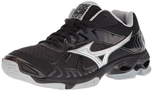 Mizuno Wave Bolt 7 Volleyball Shoes, Black/Silver, Women's 6.5 B US