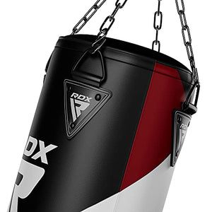 RDX Punching Bag Filled Set Kick Boxing MMA Heavy Muay Thai Training Gloves Punching Mitts Ceiling Hook Hanging Chain Anchor Martial Arts 4FT 5FT