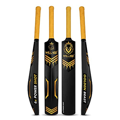 Image of Willage Cricket Bats, Plastic bat, Plastic bat Cricket Full Size, Plastic bat Full Size, Cricket Bat (Golden Color)