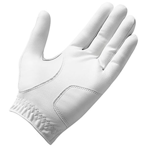 Image of TaylorMade Stratus Tech Cadet Glove (White, Large), White(Large, Worn on Left Hand)
