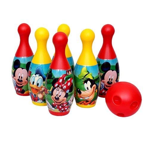 MANAKI ENTERPRISE Bowling Game Set for Kids with 6 Pin 1 Ball Sport Toys Gift for Baby Boys Girls Age 3 4 5 6 Years Old.
