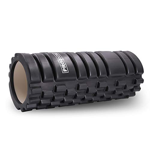 PROIRON Foam Roller Massage(BLACK), Body Roller for Muscle Physio Therapy, Ultra Lightweight Body Roller for Pain Relief, Perfect for Fitness Sports Home Gym