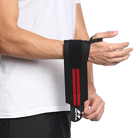 Image of Nivia 11041 Cotton Thumb Wrist Support (RED)