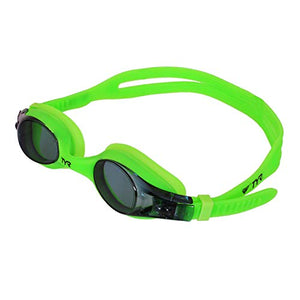 TYR Swimples Swimming Goggles (Smoke, Green)
