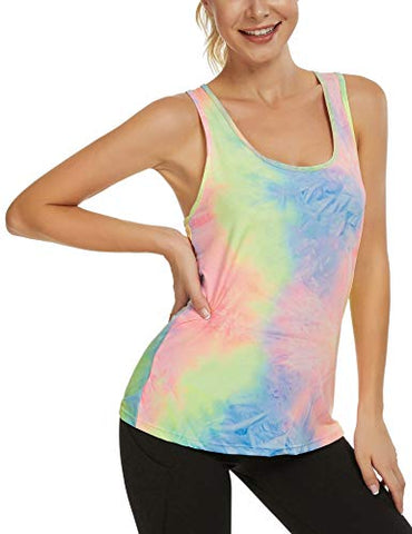 Image of Women's Workout Tank Tops Yoga Shirts Sport Tops Running Activewear Sleeveless Tops for Woman