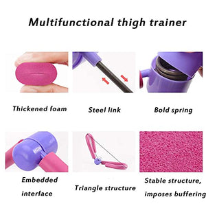 Alphabet1 Latest Men's and Women's Soft Foam PVC Thigh Trimmer Equipment and Yoga Ring Leg Muscle Training Machine Home or Travel Workout Best Leg Trainer for Waist Thigh Hips Arms (Multicolour)