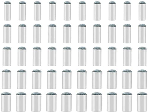Image of SAVITA 50 Pieces Assorted Pool Billiard Cue Tips Pool Stick Tips Replacements Compatible with 9mm, 10mm, 11mm, 12mm, 13mm Cue Tips